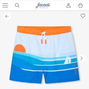 NWT Jacadi Swim Shorts size 12 yrs, 152 cm